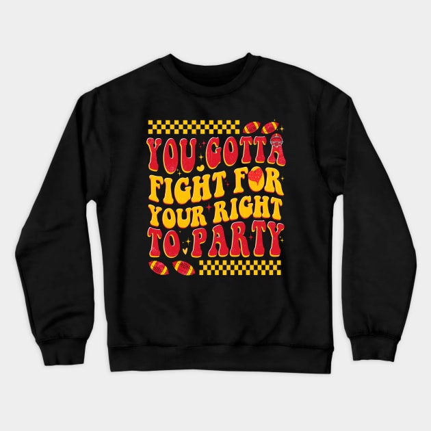 You Gotta Fight for your Right to Party Crewneck Sweatshirt by aminaqabli